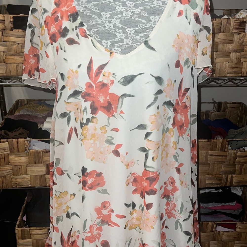 Show Me Your Mumu Floral V-Neck Dress
